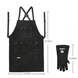 fartuch-spawalniczy-leaseek-zaroodporny-z-rekawica