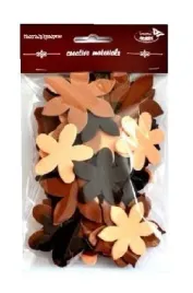 kwiatki-tonacja-brazowa-60szt