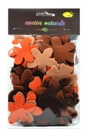 kwiatki-z-filcu-tonacja-brazowa-60szt