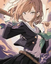 malowania-po-numerach-nieustraszona-dziewczyna