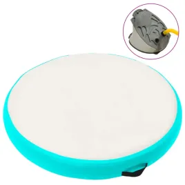 mata-gimnastyczna-z-pompka-100x100x15-cm-pvc-zielona