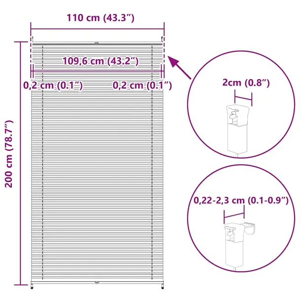plisowana-roleta-110x200-biala-stan-nowy-dlugosc-200-cm