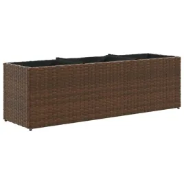 donica-ogrodowa-z-3-wkladami-brazowa-105x30x32-cm