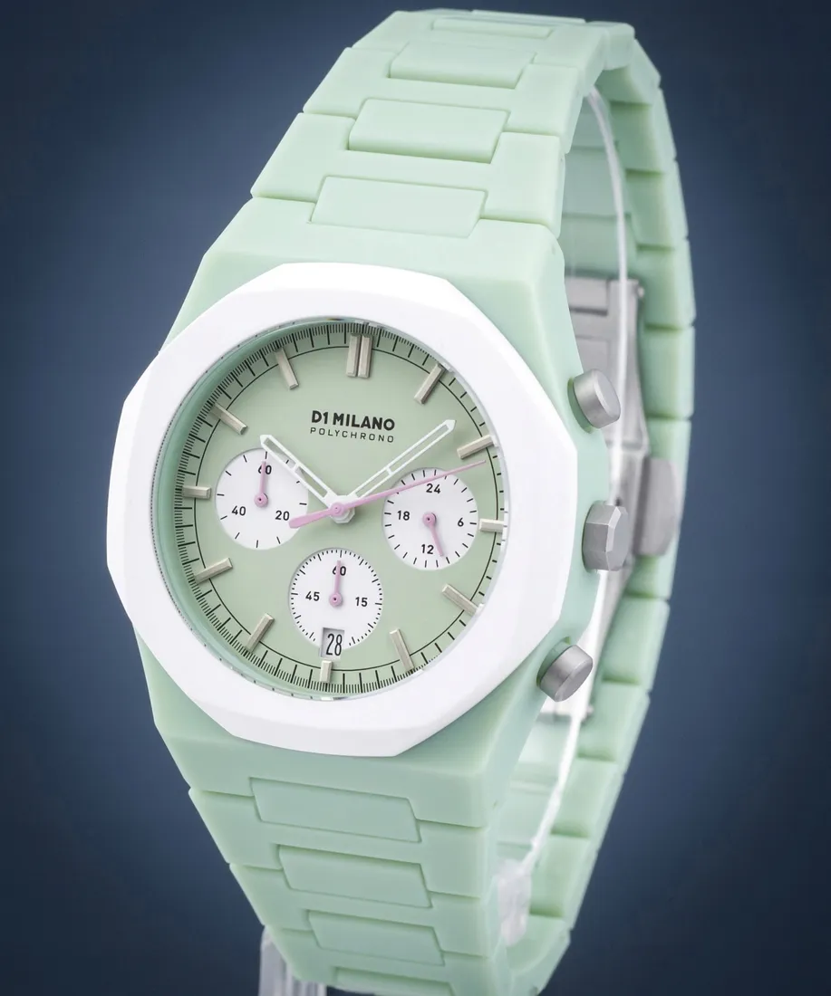 zegarek-d1-milano-polychrono-green-blast-stan-nowy
