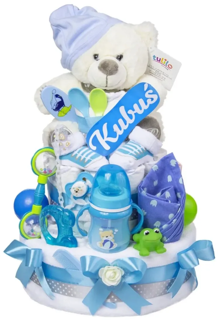 tort-duzy-z-pieluch-pampersow-55-szt-mis-niebieski