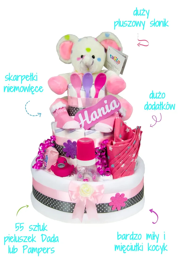 tort-duzy-slonik-rozowy