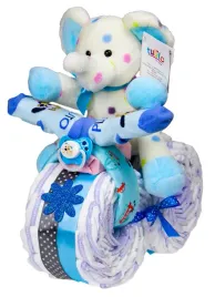 rowerek-tort-z-pieluch-pampers-niebieski