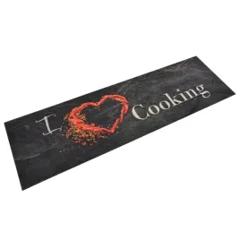 dywanik-kuchenny-wzor-z-napisem-cooking-czarny-45x150-cm