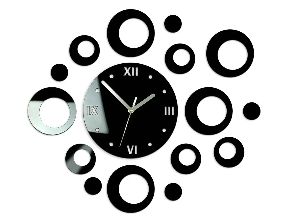 zegar-scienny-ultra-cichy-ring-czarny