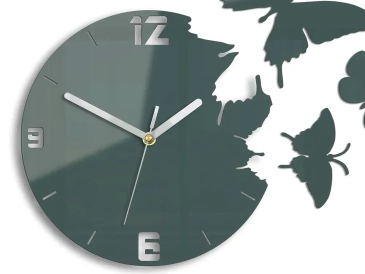 zegar-scienny-motyle-szary-ultra-cichy-marka-modernclock