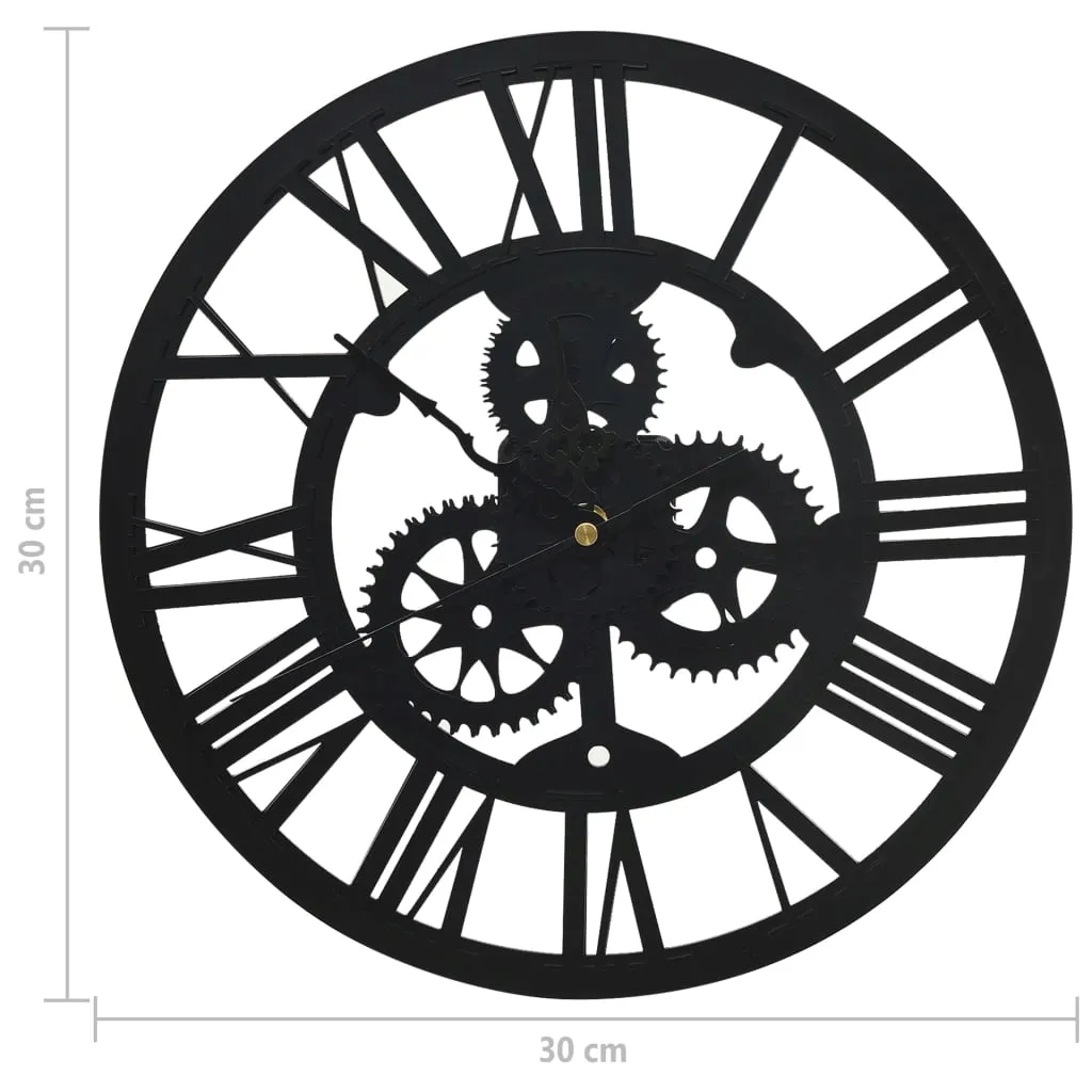 zegar-scienny-czarny-30-cm-akrylowy-stan-nowy