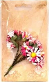 margerytki-materialowe-rozowo-biale-2cm-12szt