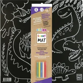 mata-czarna-kreda-dinozaury-funny-mat-strigo