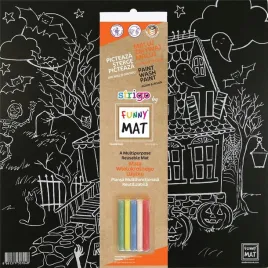 mata-czarna-kreda-halloween-funny-mat-strigo