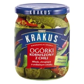 krakus-ogorki-korniszony-z-chili-500-g