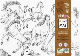 mata-transparentna-konie-funny-mat-strigo