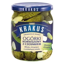 krakus-ogorki-korniszony-z-czosnkiem-500-g