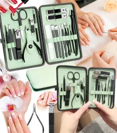 zestaw-do-manicure-18-elementow-zielony-elegancki-przenosny-obcinacz-do-paz