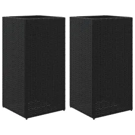 donice-ogrodowe-2-szt-czarne-40x40x80-cm-rattan-pe
