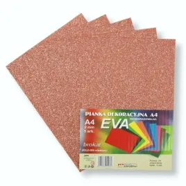 pianka-brokatowa-a4-eva-miedziana-biodegrad-5szt
