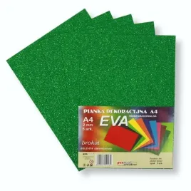 pianka-brokatowa-a4-eva-zielona-biodegrad-5szt