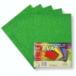 pianka-brokatowa-a4-eva-zielona-biodegrad-5szt