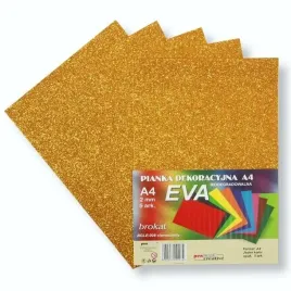 pianka-brokatowa-a4-eva-ziemnozlota-biodegrad-5sz