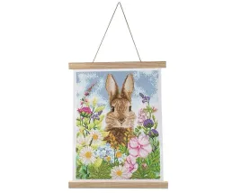 plakat-35x45cm-z-mozaika-diamentowa-zajac-i-wiosna