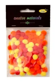 pomopny-akrylowe-zolto-pomar-czerwona-10mm-100szt