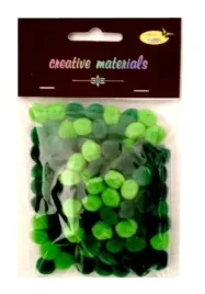 pompony-akrylowe-zielona-10mm-100szt