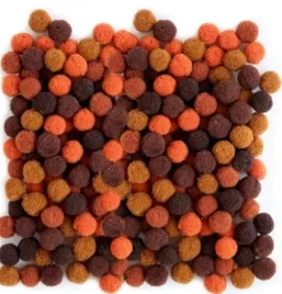 pompony-brazowe-10mm-100szt