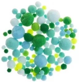 pompony-odcienie-zielone-i-niebieskie-20g