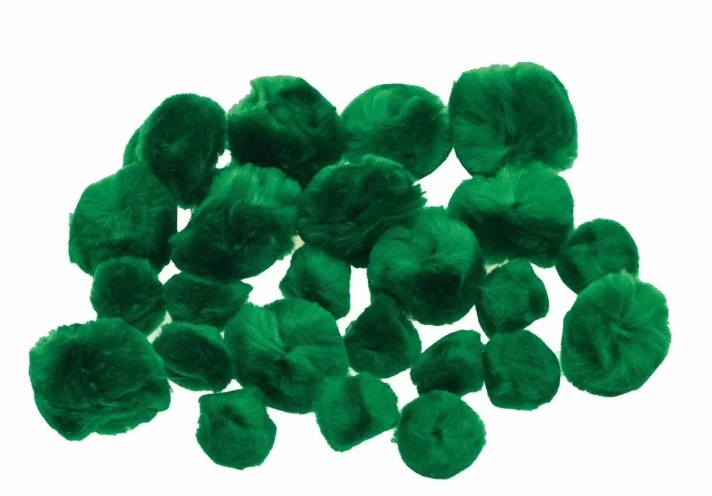 pompony-puszyste-zielone-24szt