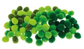 pompony-zielone-10mm-100szt