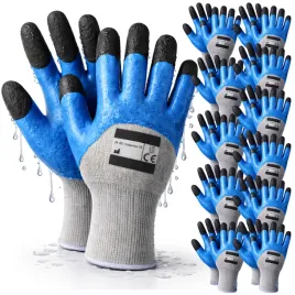 12x-rekawice-rekawiczki-robocze-wodoodporne-ochronne-pianka-foam-mocne-r10