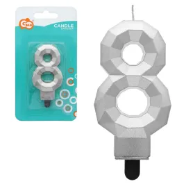 swieczka-cyferka-8-diament-metalik-srebrny-76cm