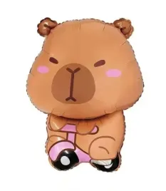 balon-foliowy-kapibara-na-skuterku-urodziny-dekoracja-party-47x65cm