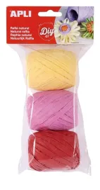 rafia-candy-sztywna-naturalna-30m-3-kolory