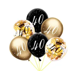 balon-lateksowy-z-konfetti-zloty-czarny-40-urodziny-6szt-30-cm