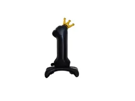 balon-foliowy-stojacy-cyfra-1-czarna-z-korona-85-cm