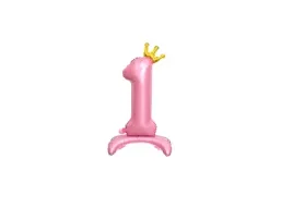 balon-foliowy-stojacy-cyfra-1-rozowa-z-korona-85-cm