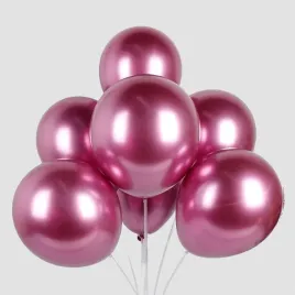 balon-lateksowy-10szt-fuksja-chrom-12-cali-30-cm