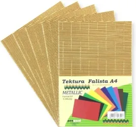 tektura-a4-falista-metallic-zlota-5szt