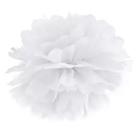 pompon-bibulowy-bialy-35cm-dekoracje-papierowe-1-sztuka-pp35-008
