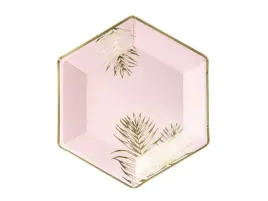rozowe-talerzyki-papierowe-liscie-zlote-23cm-6-sztuk-tpp54-081j