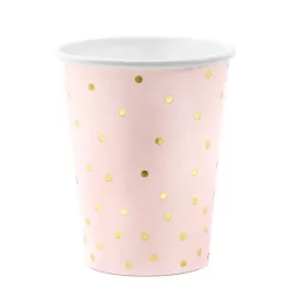 rozowe-kubeczki-papierowe-w-zlote-kropki-260ml-6-sztuk-kpp50-081j-eu1