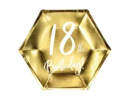 talerzyki-na-18-urodziny-18th-birthday-zlote-20cm-6-sztuk-tpp73-18-019m