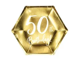 talerzyki-na-50-urodziny-50th-birthday-zlote-20cm-6-sztuk-tpp73-50-019m