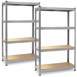 regal-metalowy-magazynowy-2szt-4-polki-mdf-135kg-bezsrubowy-150x75x30