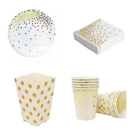 komplet-bialy-w-zlote-kropki-talerzyki-kubki-serwetki-popcorn